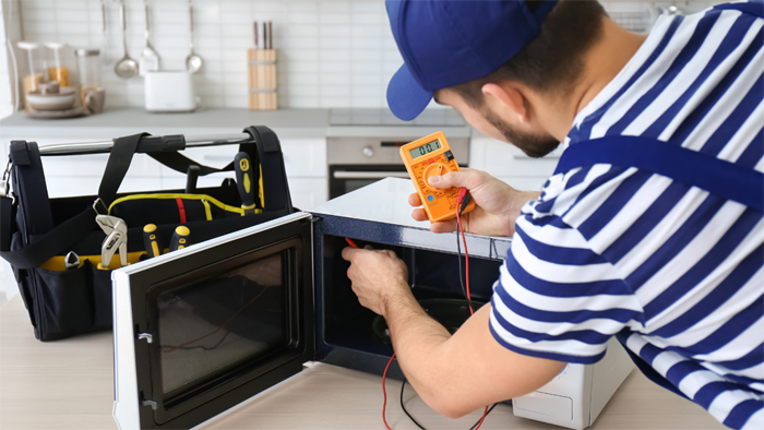 Kitchen appliances well maintained